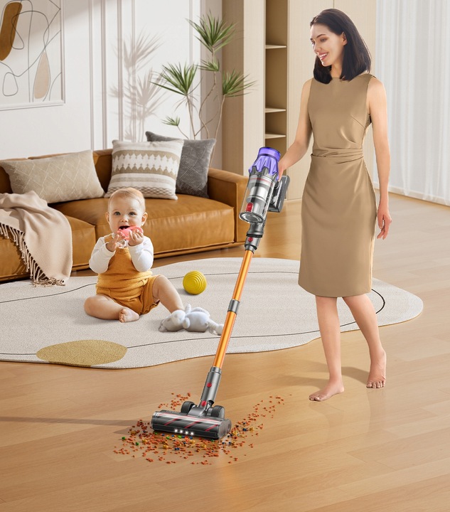 ODKURZACZ PIONOWY RĘCZNY BEZPRZEWODOWY + akcesoria LARESAR v7 500w