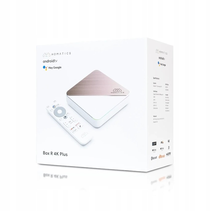 Odtwarzacz Android SMART TV Homatics Box R Plus 4K 4GB/32GB WiFi6