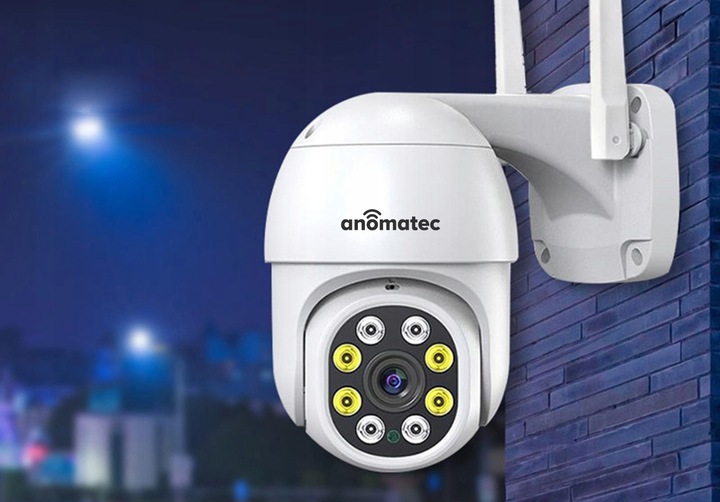 BEZPRZEWODOWA KAMERA OBROTOWA WIFI ZEWNĘTRZNA 4MPX DARMOWA APLIKACJA TUYA