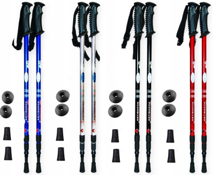 KIJKI DO CHODZENIA NORDIC WALKING ZESTAW PIĘKNE NASYCONE KOLORY+GRATISY