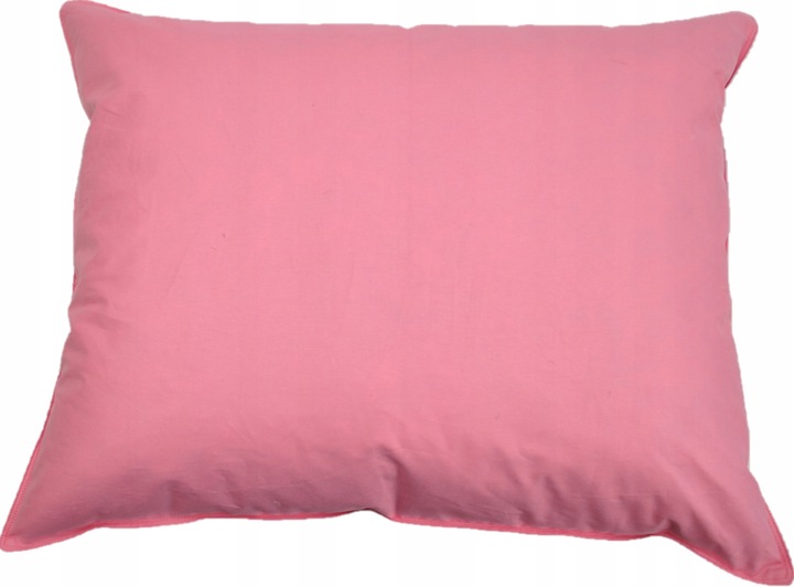 PODUSZKA 40X40 JASIEK Z PIERZA DARTEGO I PUCHU POLSKIE PIERZE I PUCH RÓŻOWA