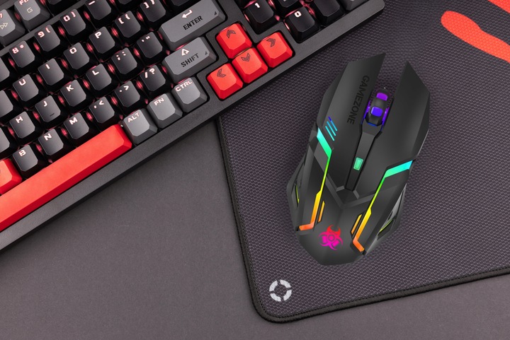 MYSZKA GAMINGOWA MYSZ DLA GRACZY BEZPRZEWODOWA KOMPUTEROWA LED RGB 3200 DPI