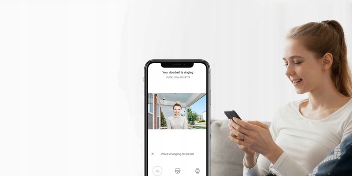 Wideodomofon WIFI Domofon FURTKA 7 cali Monitor EZVIZ CS-HP7 Aplikacja