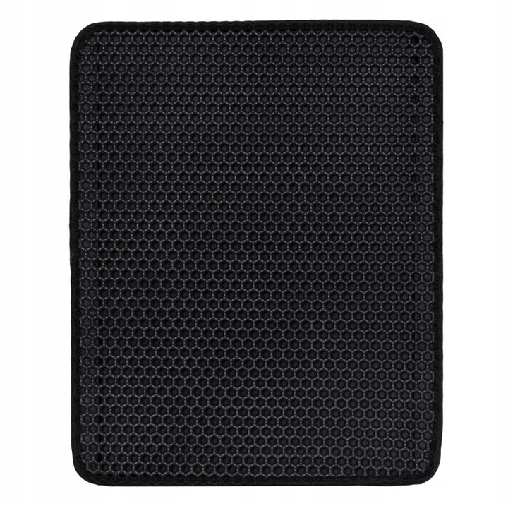 MATA WYCIERACZKA POD KUWETĘ DLA KOTA NA ŻWIREK XXL PODKŁADKA CZARNA 60x45