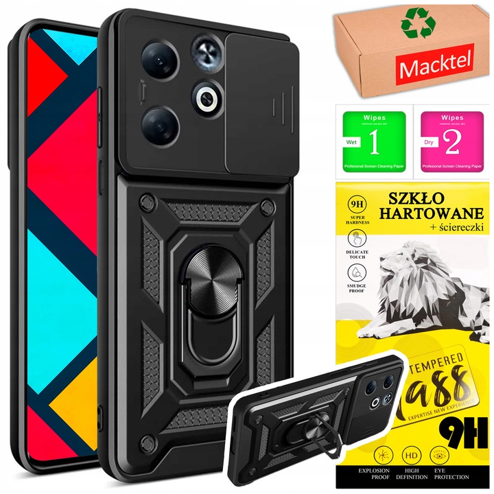Etui do Infinix Smart 8 Hot 40i Obudowa Plecki Pancerne Case Obudowa Szkło