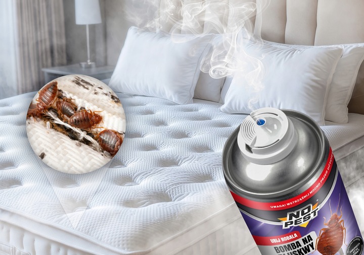 BOMBA NA PLUSKWY KARALUCHY PAJĄKI FOGGER NO PEST 400ML GRANAT ULTRA