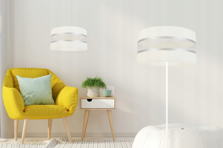 ABAŻUR DO LAMPY STOJĄCEJ WISZĄCEJ BIAŁY 40 CM