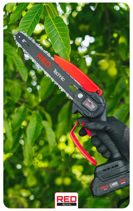 PROWADNICA DO PIŁY AKUMULATOROWEJ PILARKI 20CM 8" + 2X ŁAŃCUCH 1,4"