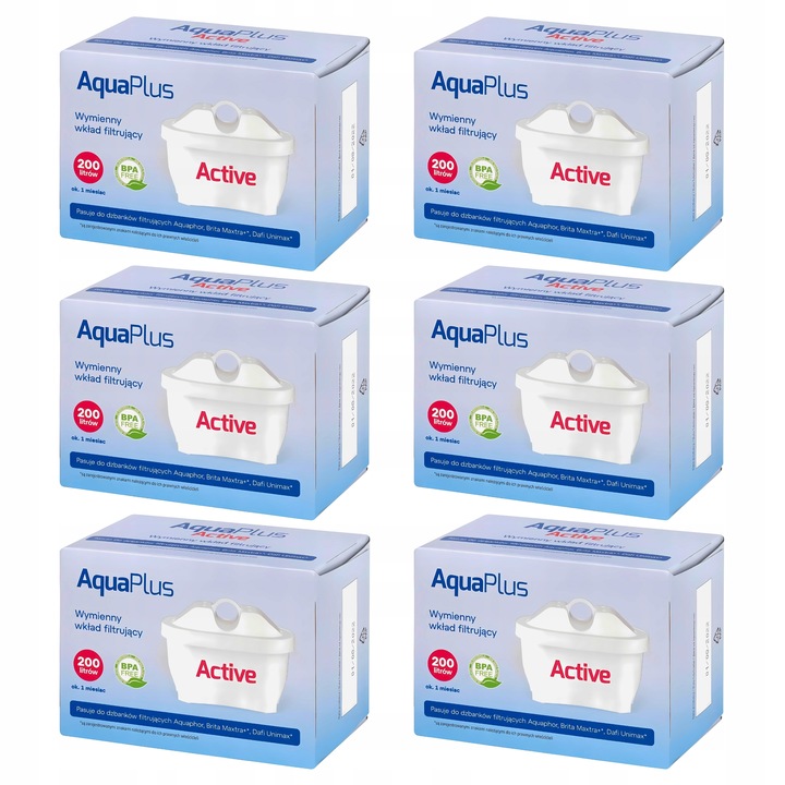 Wkład filtrujący filtry do wody AquaPlus Active do filtra dzbankowego
