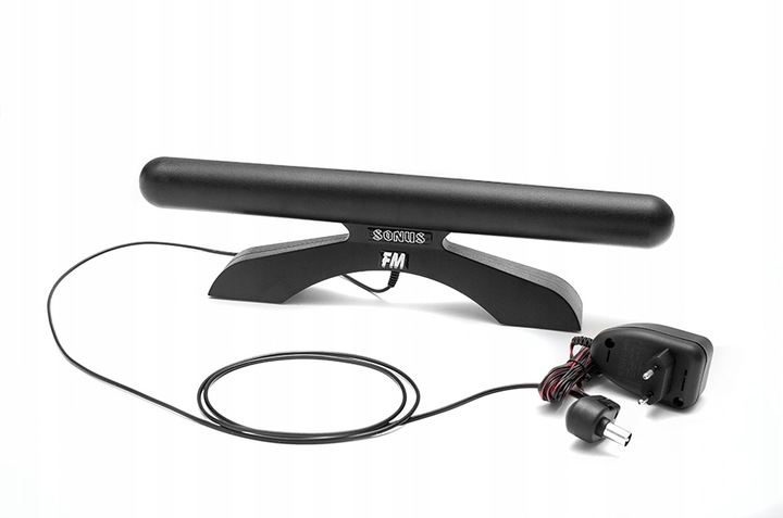 Antena radiowa pokojowa wewnętrzna ze wzmacniaczem SONUS FM