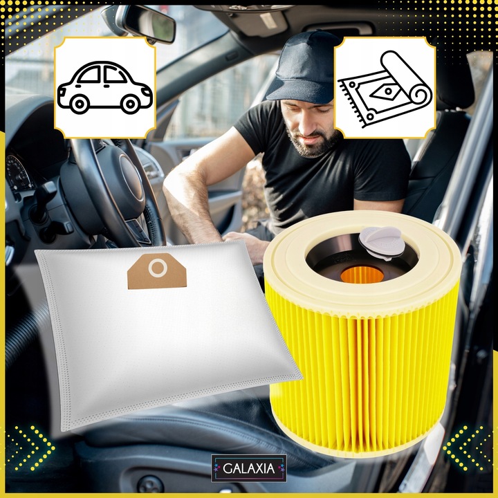 WORKI DO ODKURZACZA KARCHER WD3 10x WOREK WD 3 WD WD 6 SE 4001 Plus