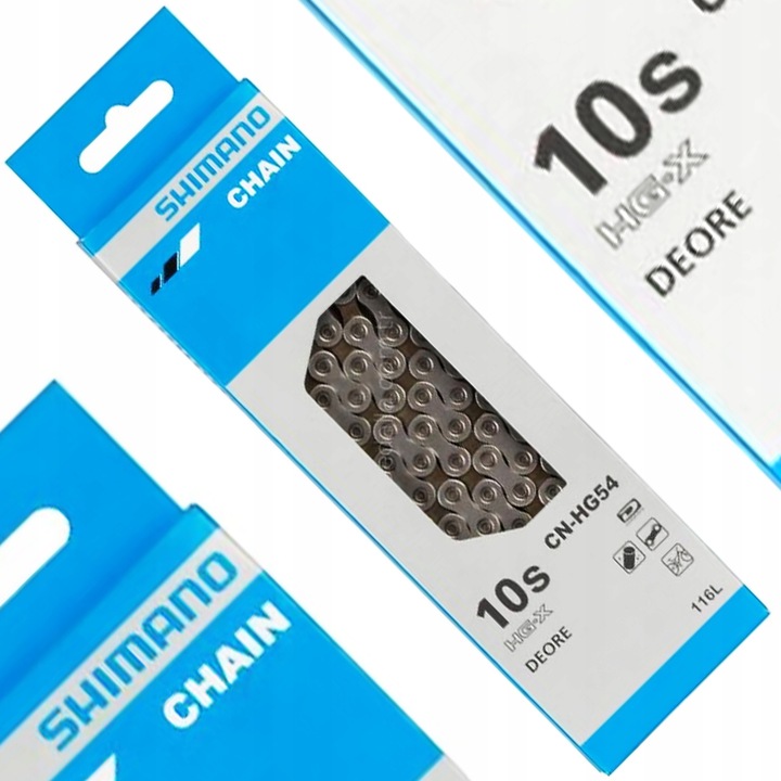 SHIMANO ŁAŃCUCH CN-HG54 DEORE 10rz + PIN 116L ORYGINAŁ BOX