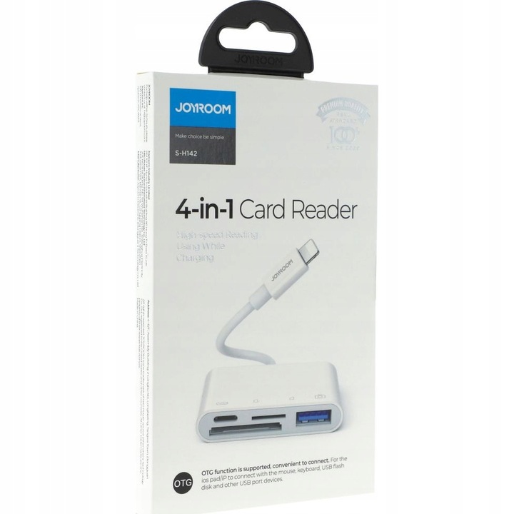 Adapter 4w1 Lightning, czytnik kart SD/TF, USB OTG do iPhone/iPad, Joyroom