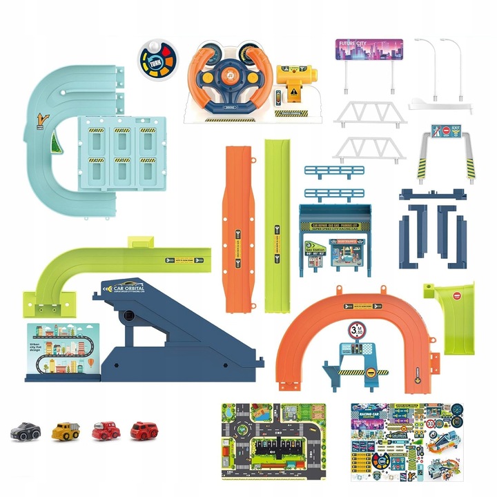 TOR PRZESZKÓD DLA SAMOCHODÓW INTERAKTYWNY PARKING WINDA KIEROWNICA AUTA