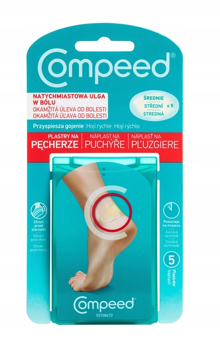 COMPEED Plastry na pęcherze średnie 5szt.
