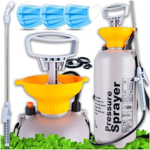 OPRYSKIWACZ OGRODOWY CIŚNIENIOWY RĘCZNY DŁUGA LANCA 8L SPRYSKIWACZ