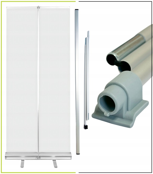 Rollup Roll-Up 100x200 Strong Z Wydrukiem Blockout Kreator Stand + Torba