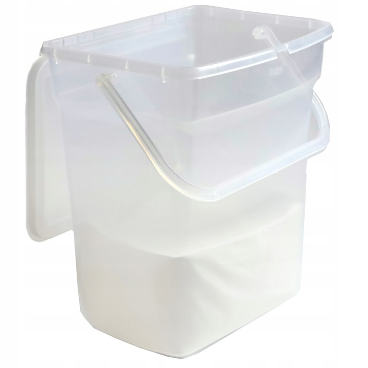 POJEMNIK NA DETERGENTY PROSZEK KAPSUŁKI DO PRANIA 6L Z UCHWYTEM ZESTAW