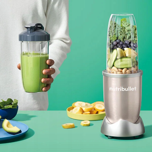 Blender kielichowy NutriBullet NB907CP 900 W beżowy/brązowy