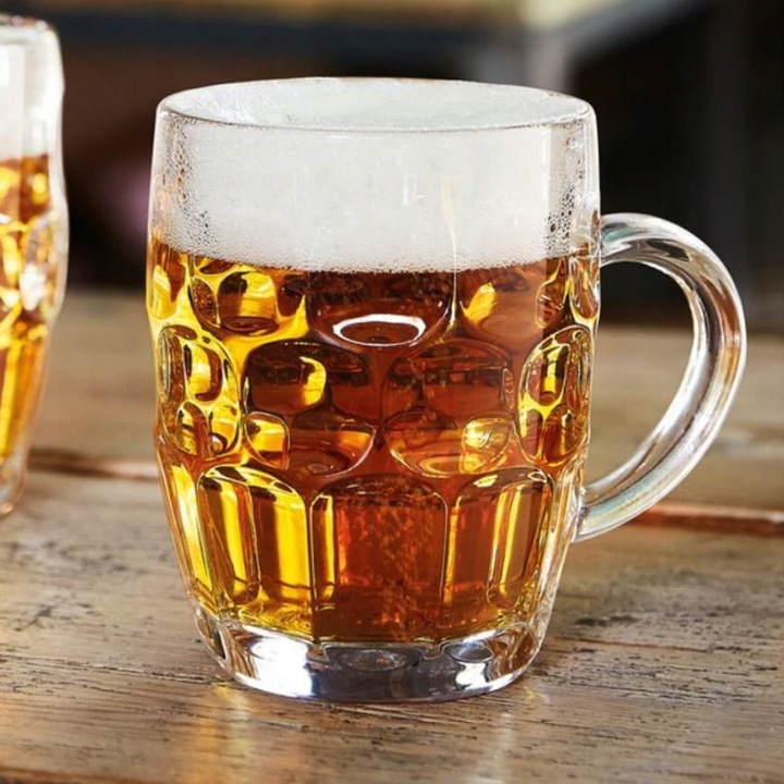 KUFLE DO PIWA 540 ML Z UCHEM SZKLANY KUFEL WYSOKI ZESTAW 6 SZTUK