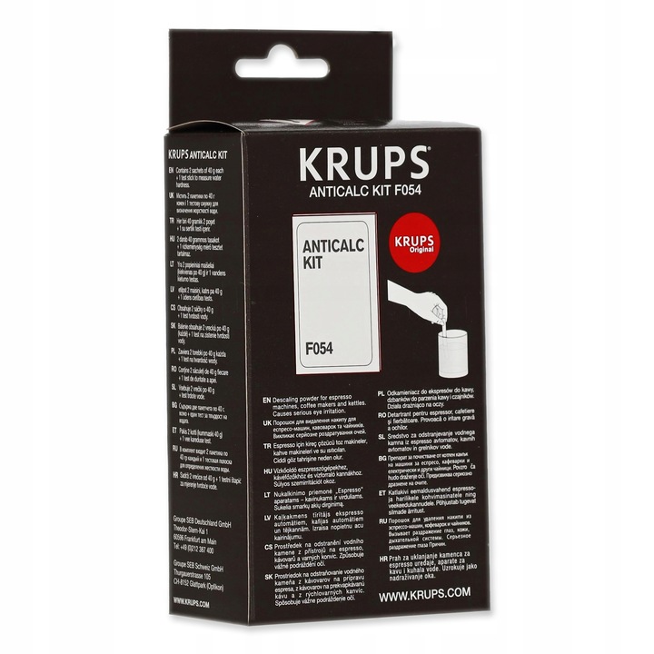 ODKAMIENIACZ ekspresów KRUPS F054 AntiCALC KIT