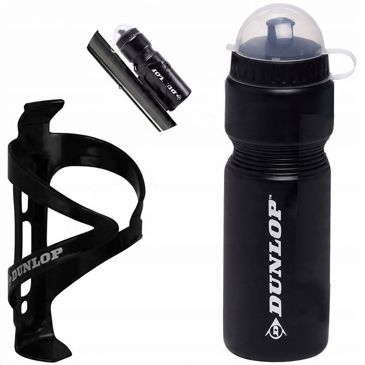 BIDON ROWEROWY z UCHWYTEM KOSZYKIEM 750ML DUNLOP