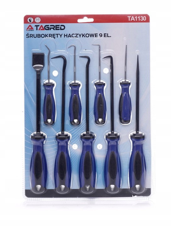 ŚRUBOKRĘTY HACZYKOWE HACZYKI DO ORINGÓW USZCZELEK