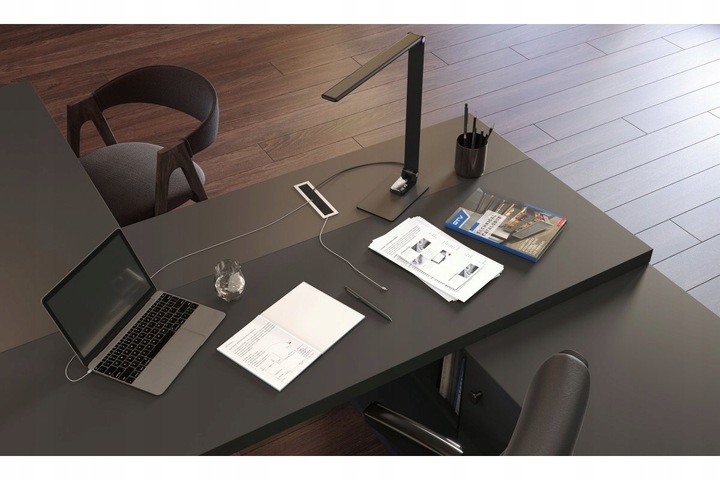 Przepust kablowy MERIDA do biurka do kabli 51x180 GTV czarny