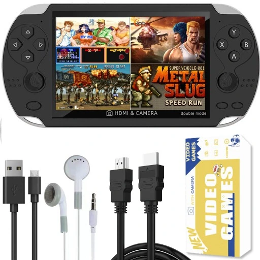 MINI konsola przenośna do gier RETRO x7 POLSKIE MENU 1000 GIER + KABEL