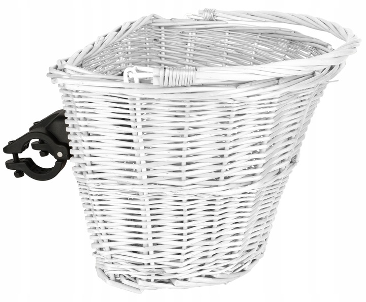KOSZ NA ROWER WIKLINOWY CLICK KLIK KOSZYK BIAŁY