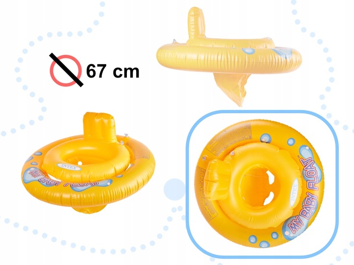 KÓŁKO FOTELIK DLA NIEMOWLĄT DZIECI DO NAUKI PŁYWANIA INTEX