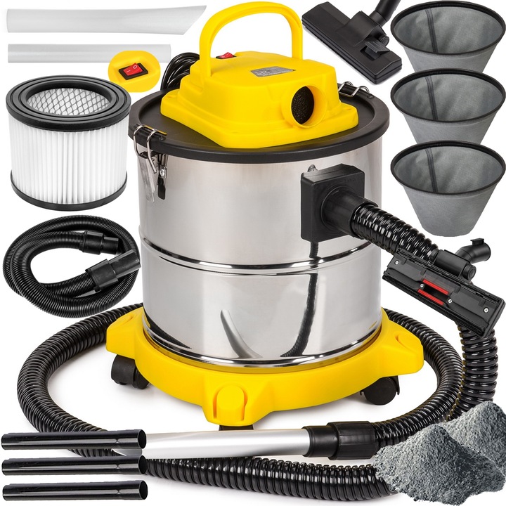 ODKURZACZ PRZEMYSŁOWY SEPARATOR POPIOŁU KOMINKA GRUZU GRILLA KURZU