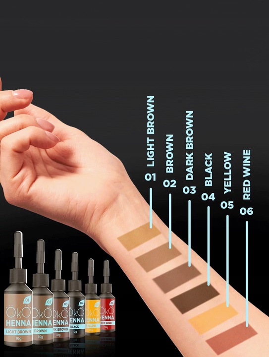 Henna pudrowa do brwi OkO (#03 Dark Brown 5g)