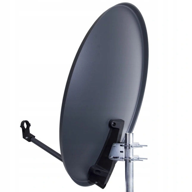 ANTENA SATELITARNA CZASZA TALERZ GRAFIT STALOWA MOCNA FULL HD 4K CORAB