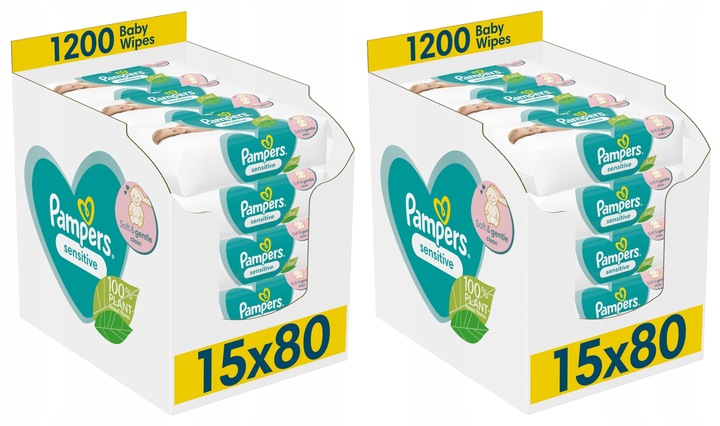 Pampers Chusteczki nawilżane Sensitive 30x80 szt.