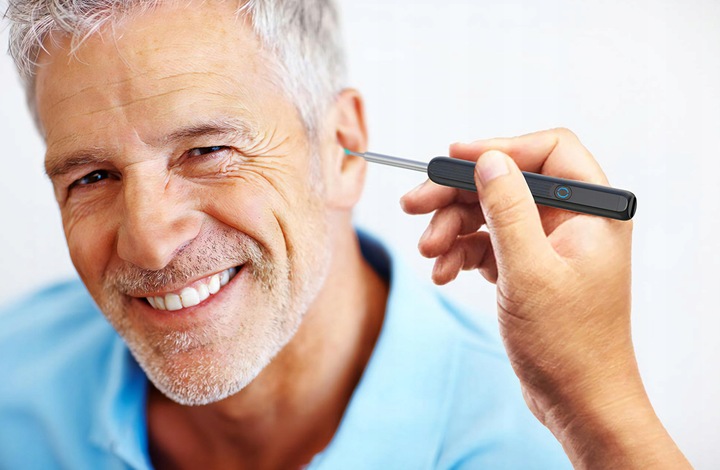 SMART OTOSKOP KAMERA CZYSZCZENIE USZU WOSK WIFI HD APLIKACJA ENDOSKOP