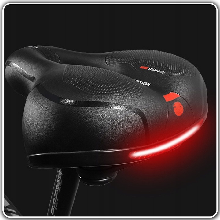 WYGODNE SIODEŁKO ROWEROWE PIANKA WYSOKO ELASTYCZNA + JARZMO DO MOCOWANIA