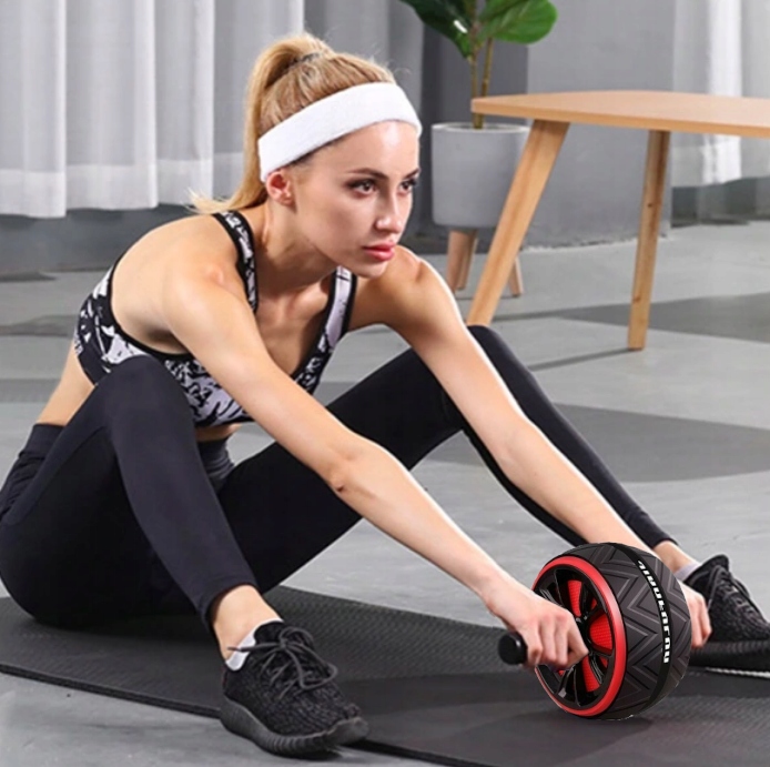 ROLLER KÓŁKO DO ĆWICZEŃ MIĘŚNI BRZUCHA AB WHEEL + MINI MATA