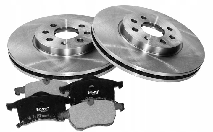 Tarcze x2 + klocki PRZÓD ASTRA H COMBO MERIVA 4 śruby