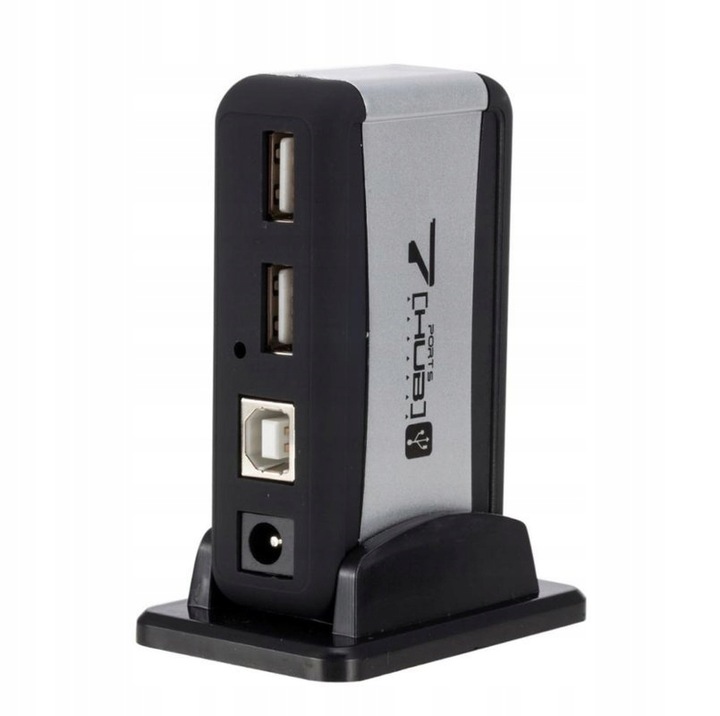 HUB USB AKTYWNY 7 PORTÓW ROZDZIELACZ SWITCH 2.0