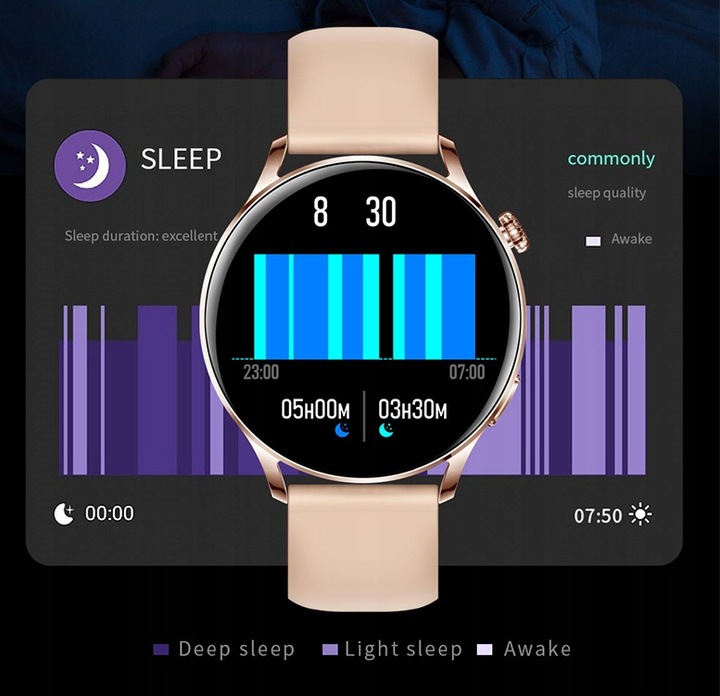 Zegarek Smartwatch Damski Rozmowy Puls Menu