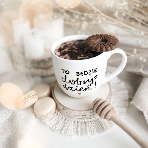 Kubek 300 ml - To będzie dobry dzień ZŁOTE SERCE