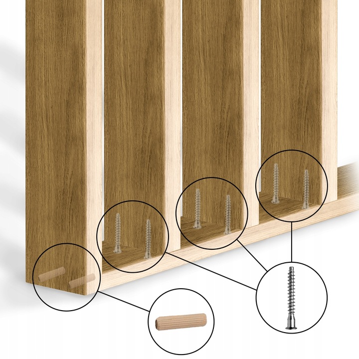 Boazeria angielska listwy do malowania DIY 207x10 cm deski panel 3D