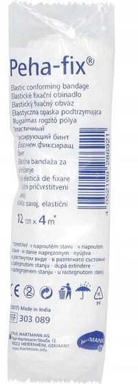 Bandaż elastyczny HARTMANN PEHA-FIX 12cm x 4m OPASKA PODTRZYMUJĄCA 20szt.