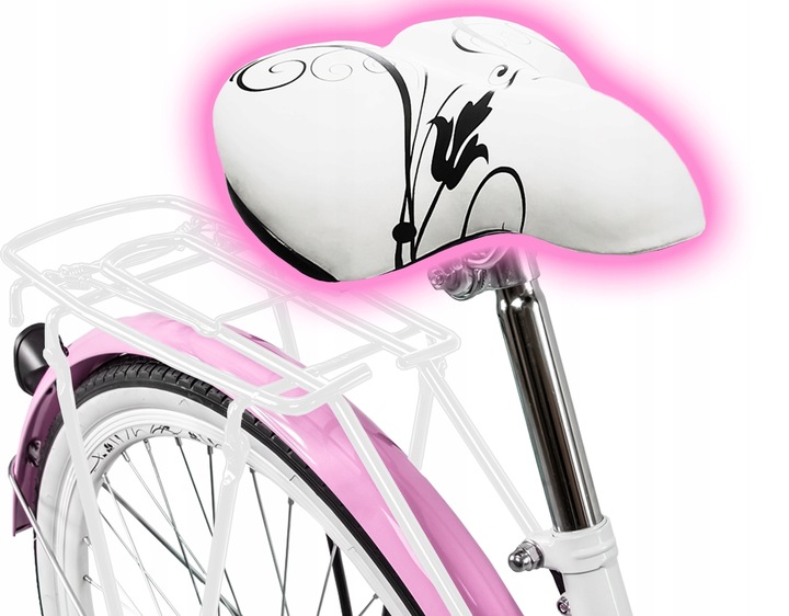 ROWER MIEJSKI DAMSKI 26" NA KOMUNIĘ RAMA 17" KOŁA 26" BAGAŻNIK OŚWIETLENIE