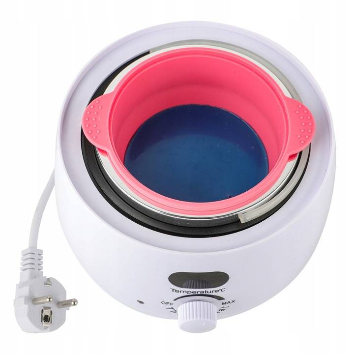 Zestaw do depilacji PODGRZEWACZ 5x wosk twardy LED wyświetlacz 500ml