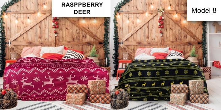 GRUBY CIEPŁY MIĘKKI KOC NA ŁÓŻKO 160x200 NARZUTA PLED SOFT RÓŻNE KOLORY