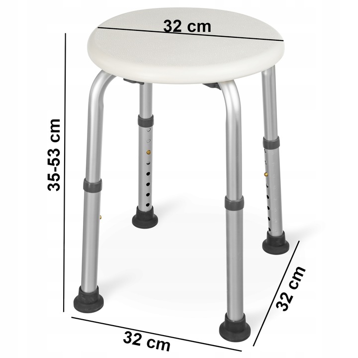 Taboret stołek pod prysznic krzesełko do wanny dla seniora Timago 3432
