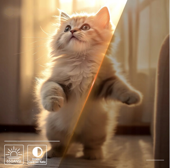 PROJEKTOR SMART MAGCUBIC MULTIMEDIALNY L018 4K 1080 p 650 ANSI 2025