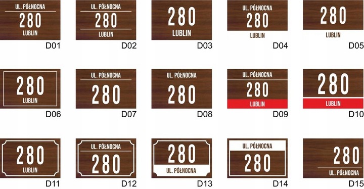 Tabliczka Numer domu Tablica ADRESOWA ALUMINIOWA | NUMER NA DOM |32x21|